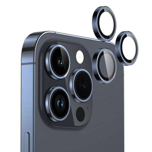 Película protetora para Câmara Traseira Lito S+ para Apple iPhone 15 Pro Max / 15 Pro, Vidro Temperado, Azul