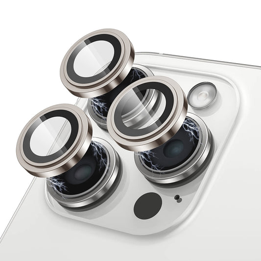 Película protetora para Câmara Traseira Lito S+ para Apple iPhone 15 Pro Max / 15 Pro, Vidro Temperado, Cinza Metálico