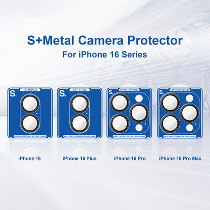 Película protetora para Câmara Traseira Lito S+ para Apple iPhone 16 Plus / 16, Vidro Temperado, Azul