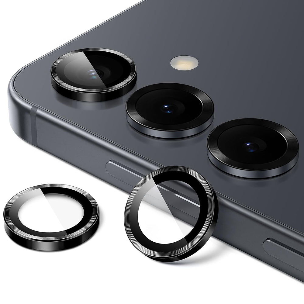 Lito S+ Rear Camera Protection Film for Samsung Galaxy S26 Plus / S26, Tempered Glass, Black