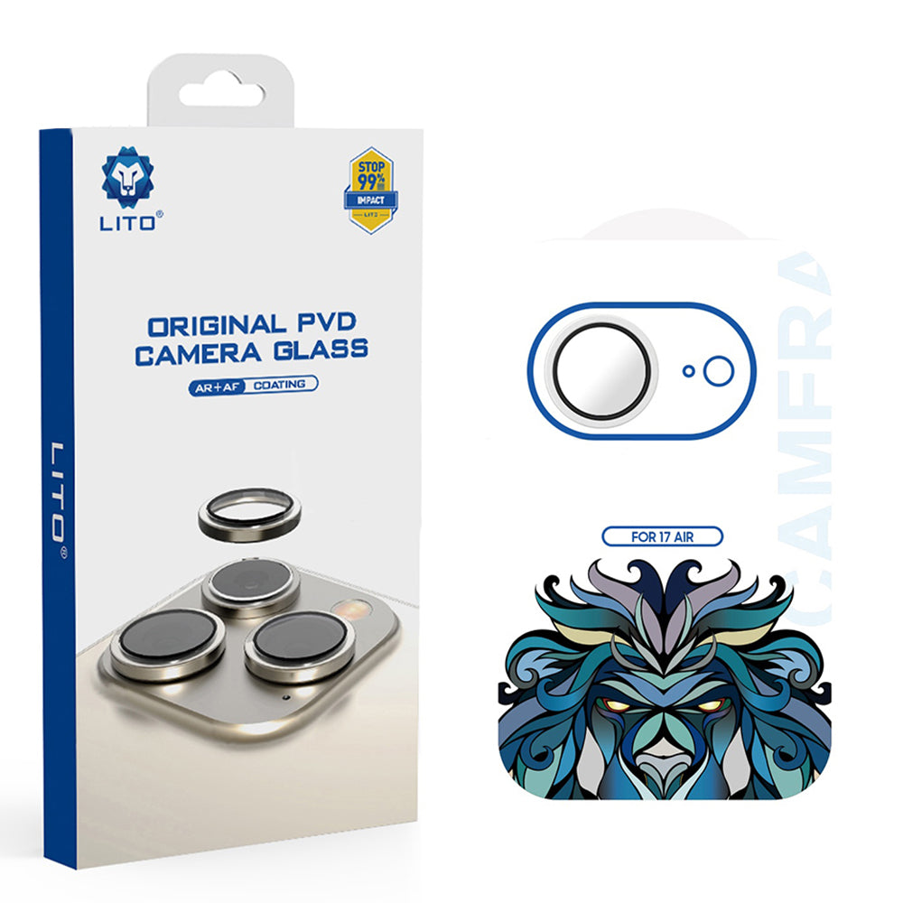 Película Protetora de Câmera Traseira Lito Titanium AR para Apple iPhone 17 Air, Vidro Temperado, Prateada
