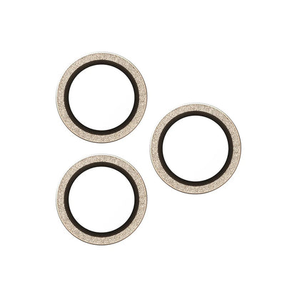 Película Protetora de Câmera Traseira PanzerGlass Hoops Glitter para Apple iPhone 17 Pro Max / 17 Pro / 16 Pro Max / 16 Pro, Vidro Temperado, Dourada