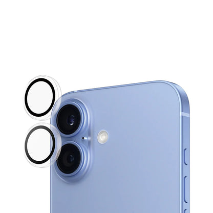 Película Protetora de Câmera Traseira PanzerGlass Hoops para Apple iPhone 16 Plus / 16, Vidro Temperado, Transparente