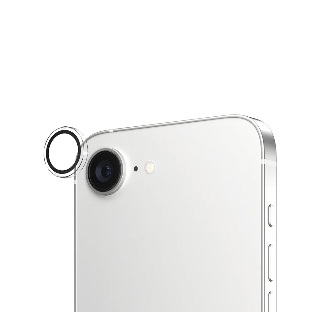 Película Protetora de Câmera Traseira PanzerGlass Hoops para Apple iPhone 16e, Vidro Temperado, Transparente.