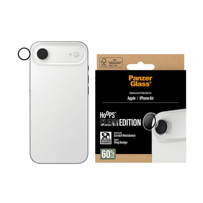 Película Protetora de Câmera Traseira PanzerGlass Hoops para Apple iPhone 17 Air, Vidro Temperado, Transparente