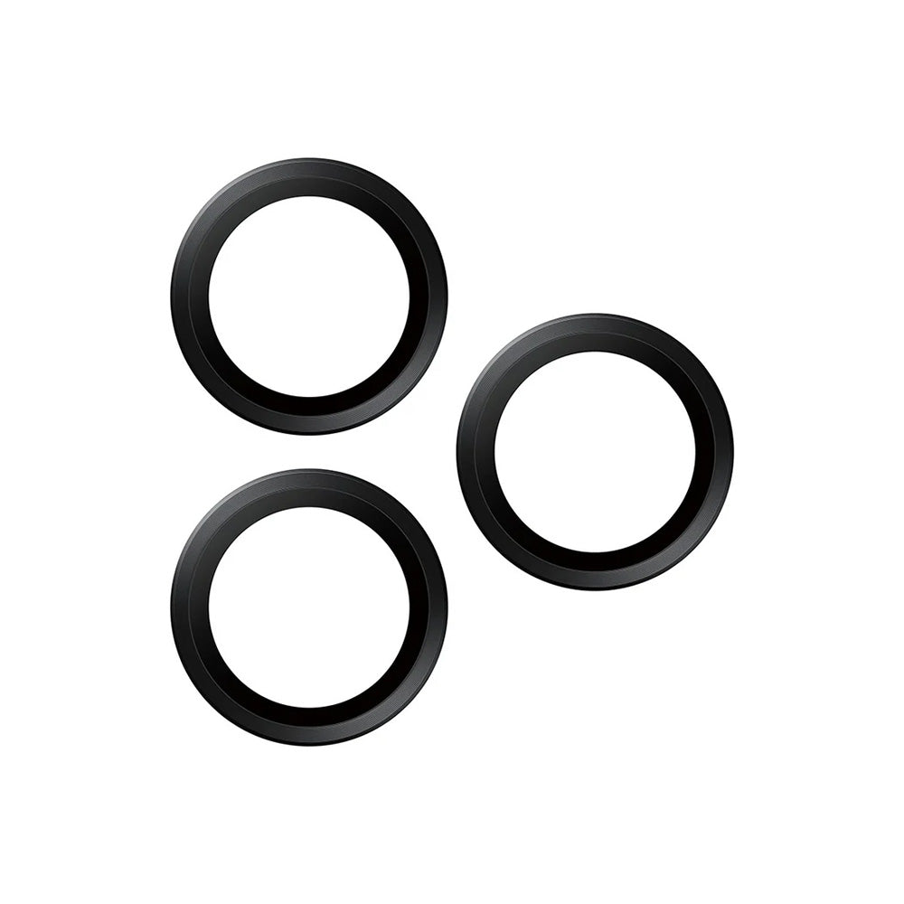 Película Protetora de Câmera Traseira PanzerGlass Hoops para Apple iPhone 17 Pro Max / 17 Pro / 16 Pro Max / 16 Pro, Vidro Temperado, Preto
