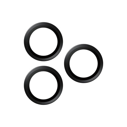 Película Protetora de Câmera Traseira PanzerGlass Hoops para Apple iPhone 17 Pro Max / 17 Pro / 16 Pro Max / 16 Pro, Vidro Temperado, Preto
