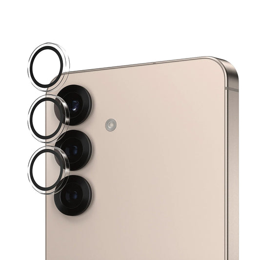 Película Protetora de Câmera Traseira PanzerGlass Hoops para Samsung Galaxy S25 S931, Vidro Temperado, Transparente