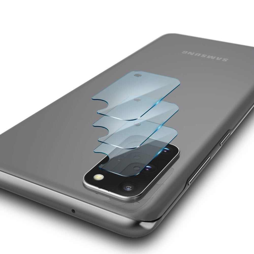 Película protetora para Câmara Traseira Ringke IDGL para Samsung Galaxy S20+ 5G G986 / S20+ G985, Vidro Temperado, Conjunto de 3 peças, Transparente