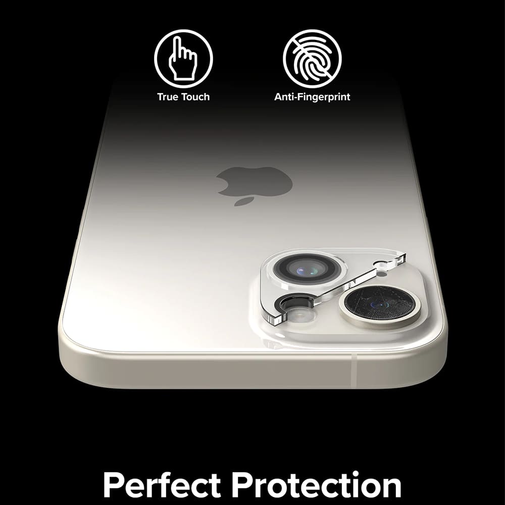Película Protetora de Câmera Traseira Ringke para Apple iPhone 15 Plus / 15, Vidro Temperado, Conjunto de 2 Peças, Transparente