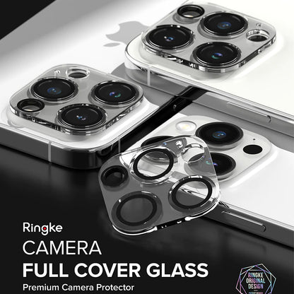 Película Protetora de Câmera Traseira Ringke para Apple iPhone 15 Pro Max, Vidro Temperado, Conjunto de 2 Peças, Transparente