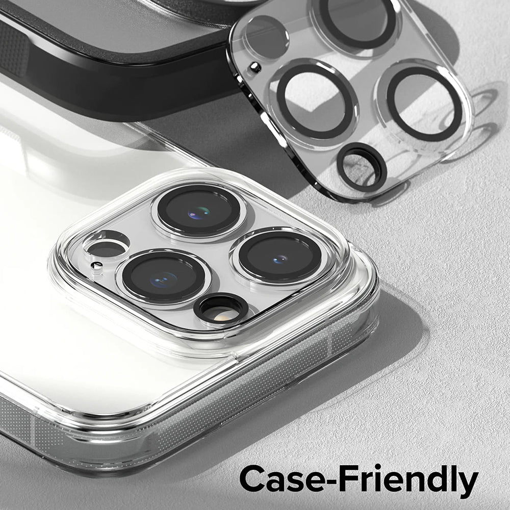 Película Protetora de Câmera Traseira Ringke para Apple iPhone 15 Pro Max, Vidro Temperado, Conjunto de 2 Peças, Transparente