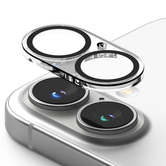 Película protetora para Câmara Traseira Ringke para Apple iPhone 16 Plus / 16, Vidro Temperado, Conjunto de 2 peças, Transparente