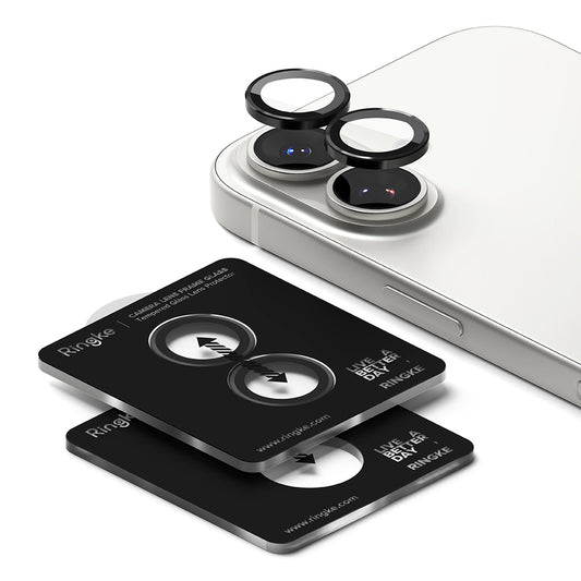 Película Protetora Ringke para Câmara Traseira do Apple iPhone 17, Vidro Temperado, Preta