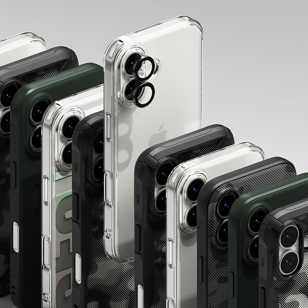 Película Protetora Ringke para Câmara Traseira do Apple iPhone 17, Vidro Temperado, Preta