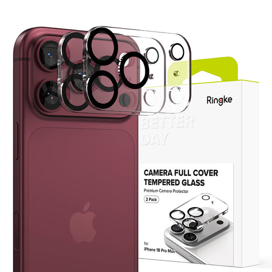 Película protetora para Câmara Traseira Ringke para Apple iPhone 18 Pro Max, Vidro Temperado, Conjunto de 2 peças, Transparente