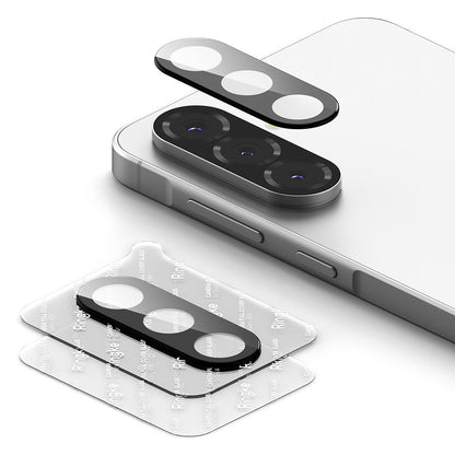 Película Protetora de Câmera Traseira Ringke para Samsung Galaxy A56 A566, Vidro Temperado, Conjunto de 2 peças, Preta
