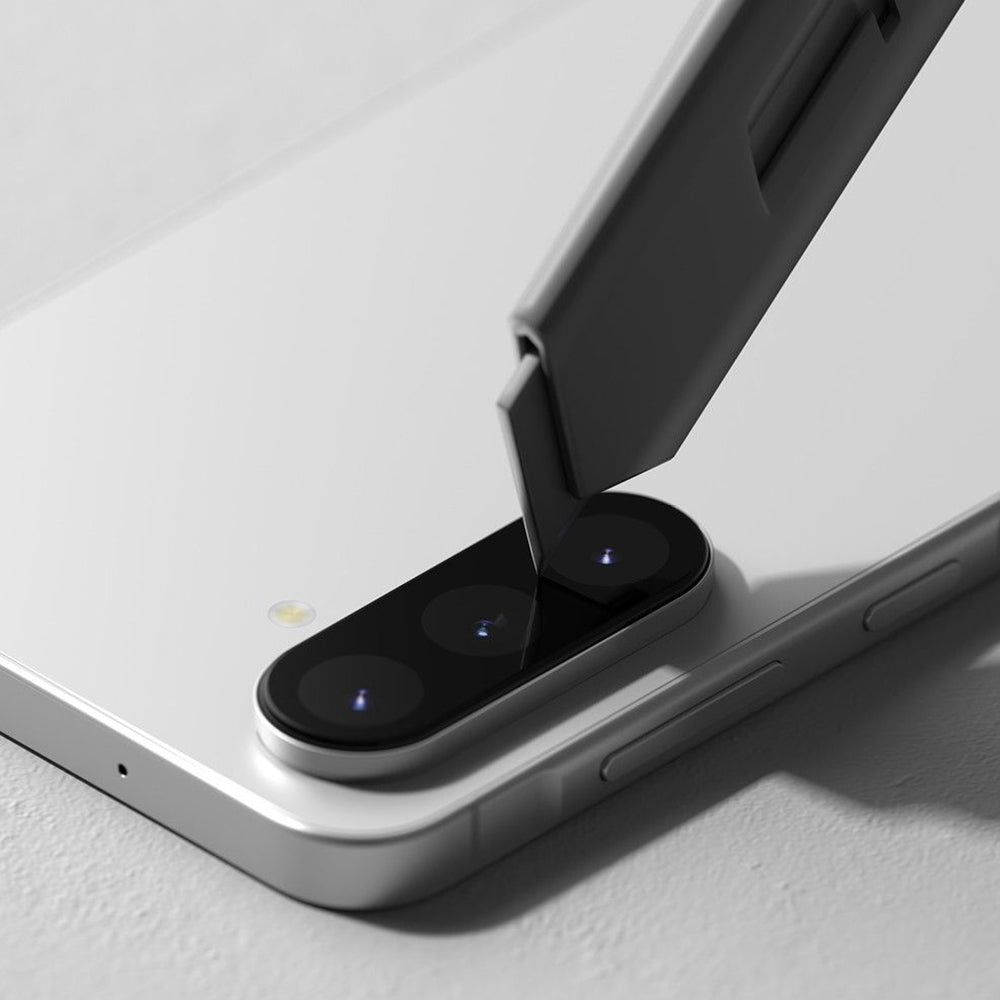 Película Protetora de Câmera Traseira Ringke para Samsung Galaxy A56 A566, Vidro Temperado, Conjunto de 2 peças, Preta