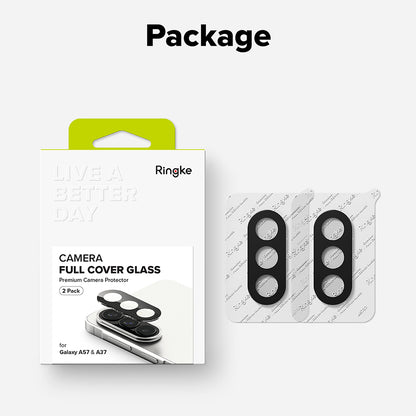 Película Protetora de Câmera Traseira Ringke para Samsung Galaxy A57 5G / A37 5G, Vidro Temperado, Conjunto de 2 Peças, Transparente