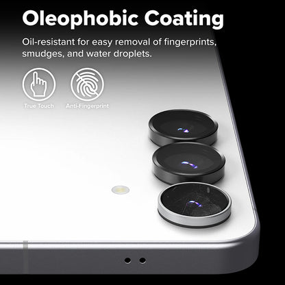 Película protetora para Câmara Traseira Ringke para Samsung Galaxy S25 FE, Vidro Temperado, Conjunto de 2 peças, Preto