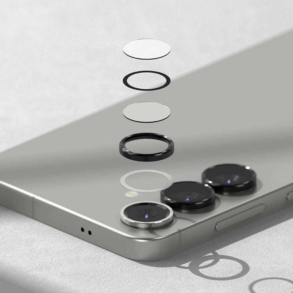 Película Protetora Ringke para Câmara Traseira para Samsung Galaxy S25 S931, Vidro Temperado, Preta