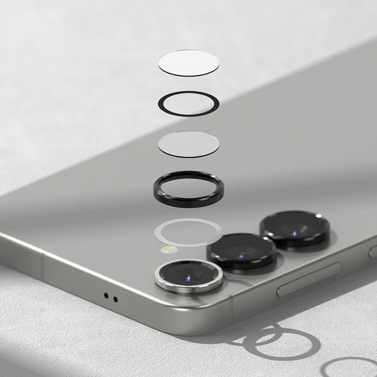 Película Protetora Ringke para Câmara Traseira para Samsung Galaxy S25 S931, Vidro Temperado, Preta