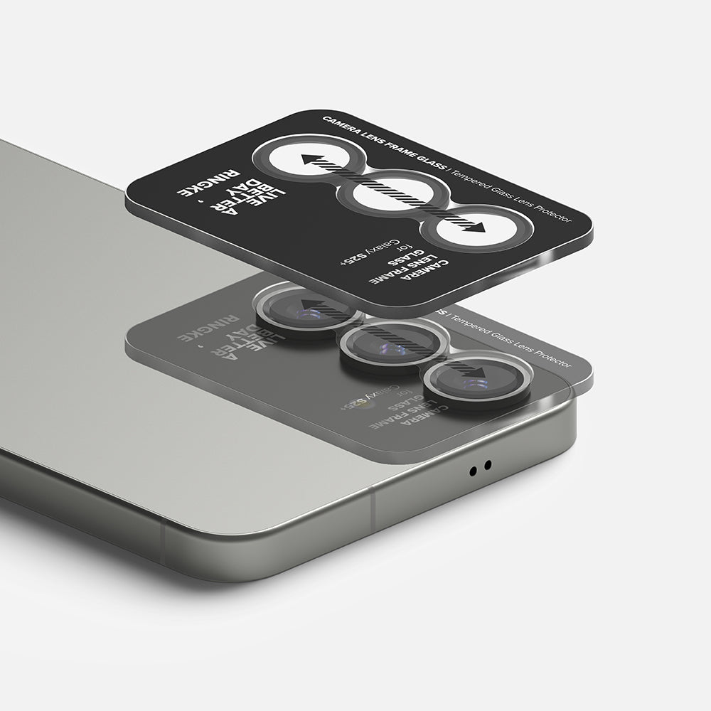 Película Protetora Ringke para Câmara Traseira para Samsung Galaxy S25 S931, Vidro Temperado, Preta