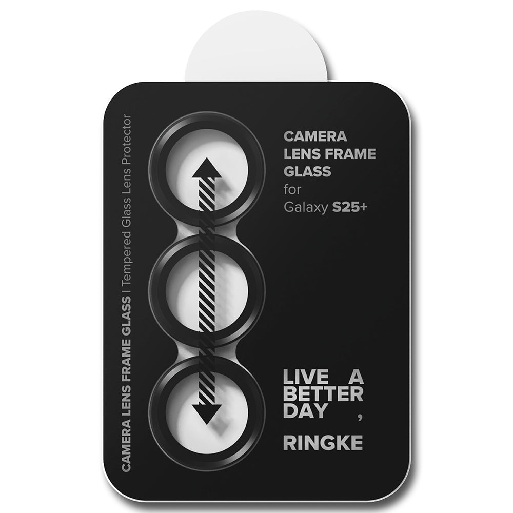 Película Protetora Ringke para Câmara Traseira para Samsung Galaxy S25 S931, Vidro Temperado, Preta