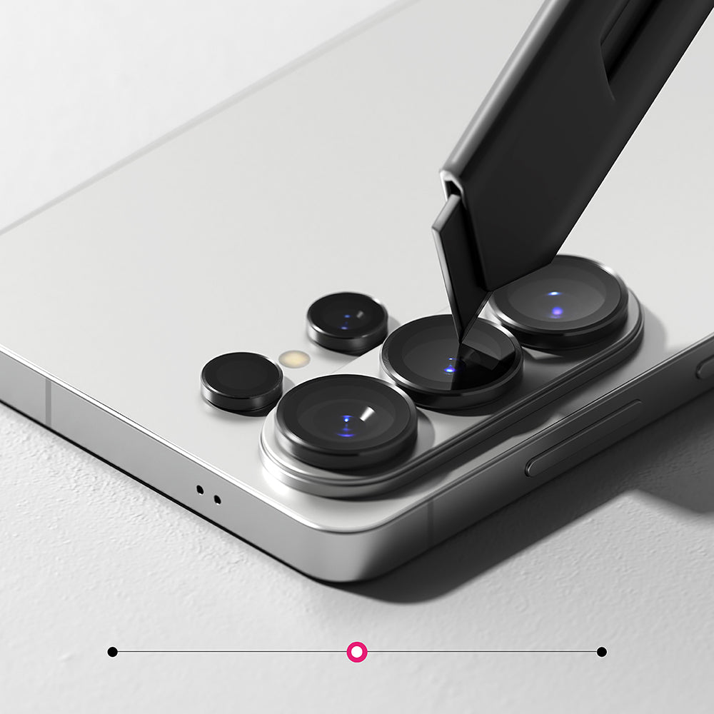 Película Protetora de Câmera Traseira Ringke para Samsung Galaxy S26 Ultra S948, Vidro Temperado, Conjunto de 2 peças, Preta