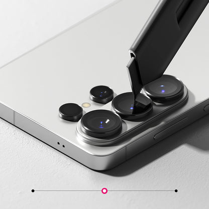 Película Protetora de Câmera Traseira Ringke para Samsung Galaxy S26 Ultra S948, Vidro Temperado, Conjunto de 2 peças, Preta