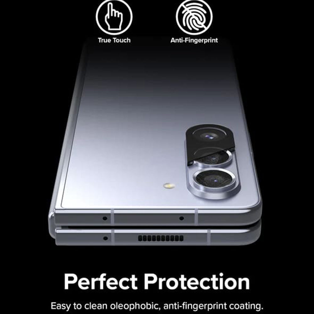 Película protetora para Câmara Traseira Ringke para Samsung Galaxy Z Fold5 F946, Vidro Temperado, Conjunto de 2 peças, Transparente