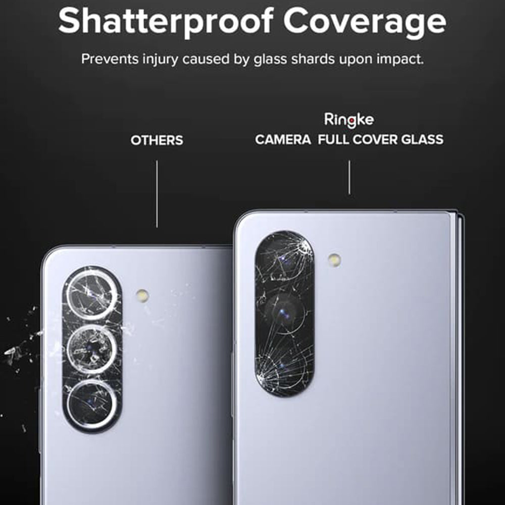 Película protetora para Câmara Traseira Ringke para Samsung Galaxy Z Fold5 F946, Vidro Temperado, Conjunto de 2 peças, Transparente