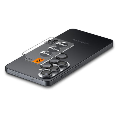 Película Protetora de Câmera Traseira Spigen GlastR EZ FIT Optik Pro HD para Samsung Galaxy S26 S942, Vidro Temperado, Conjunto de 2 Peças, Preta AGL11099