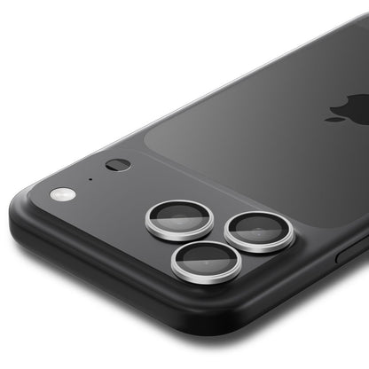 Película Protetora de Câmera Traseira Spigen GlastR EZ FIT Optik Pro para Apple iPhone 17 Pro Max / 17 Pro, Vidro Temperado, Conjunto de 2 peças, Prateada