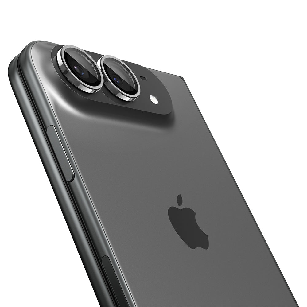 Película protetora para Câmara Traseira Spigen GlastR EZ FIT Optik Pro para Apple iPhone Duo, Vidro Temperado, Conjunto de 2 peças, Cinzento AGL12012