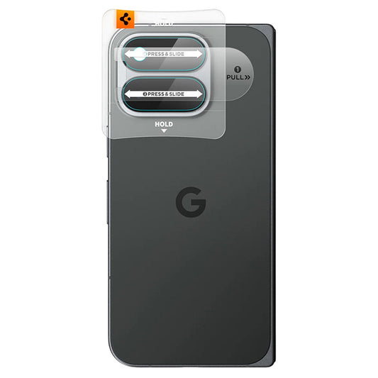 Película protetora para Câmara Traseira Spigen GlastR EZ FIT Optik Pro para Google Pixel 11 Pro Fold, Vidro Temperado, Conjunto de 2 peças, Transparente AGL11491