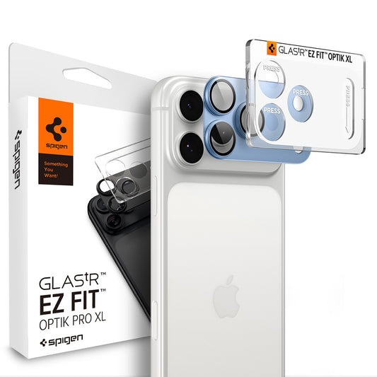 Película protetora para Câmara Traseira Spigen GlastR EZ FIT Optik Pro XL para Apple iPhone 18 Pro Max, Vidro Temperado, Azul AGL12041