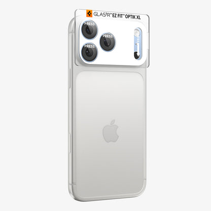 Película protetora para Câmara Traseira Spigen GlastR EZ FIT Optik Pro XL para Apple iPhone 18 Pro Max, Vidro Temperado, Azul AGL12041