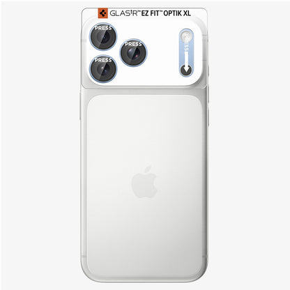 Película protetora para Câmara Traseira Spigen GlastR EZ FIT Optik Pro XL para Apple iPhone 18 Pro Max, Vidro Temperado, Azul AGL12041