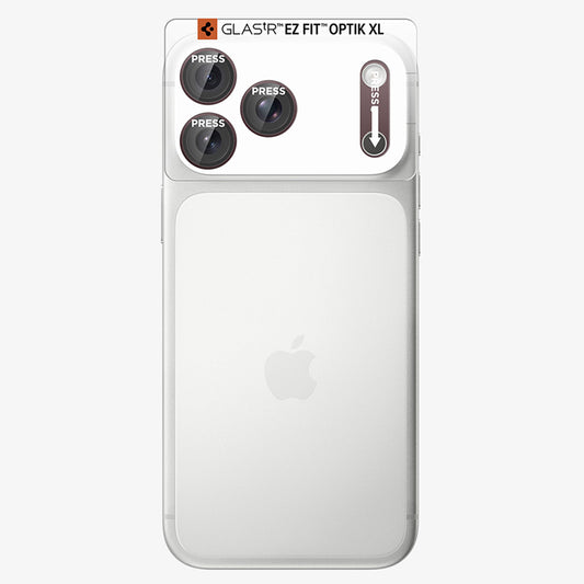 Película protetora para Câmara Traseira Spigen GlastR EZ FIT Optik Pro XL para Apple iPhone 18 Pro Max, Vidro Temperado, Vinho AGL12040