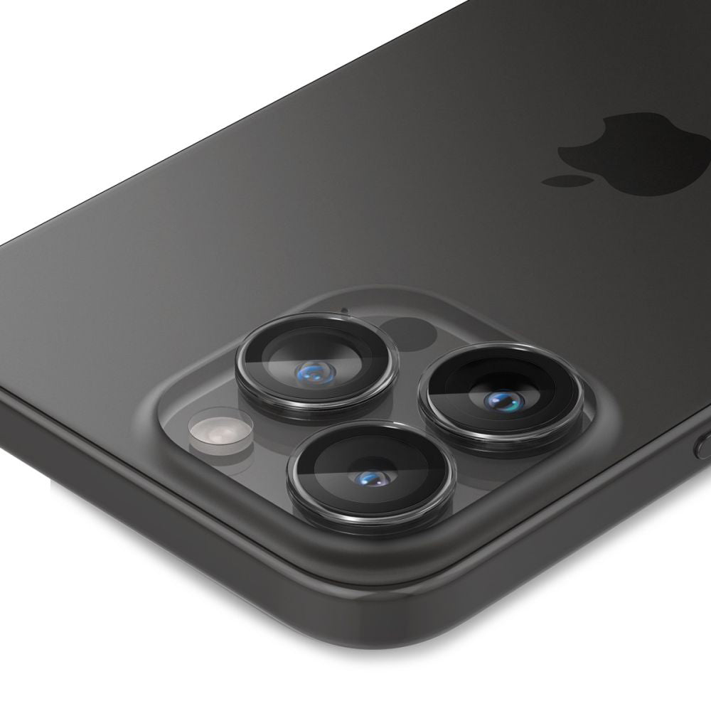 Película Protetora de Câmera Traseira Spigen GlastR EZ FIT Optik Pro para Apple iPhone 17 Pro Max / 17 Pro, Vidro Temperado, Conjunto de 2 peças, Transparente.