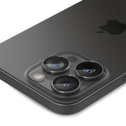 Película Protetora de Câmera Traseira Spigen GlastR EZ FIT Optik Pro para Apple iPhone 17 Pro Max / 17 Pro, Vidro Temperado, Conjunto de 2 peças, Transparente.