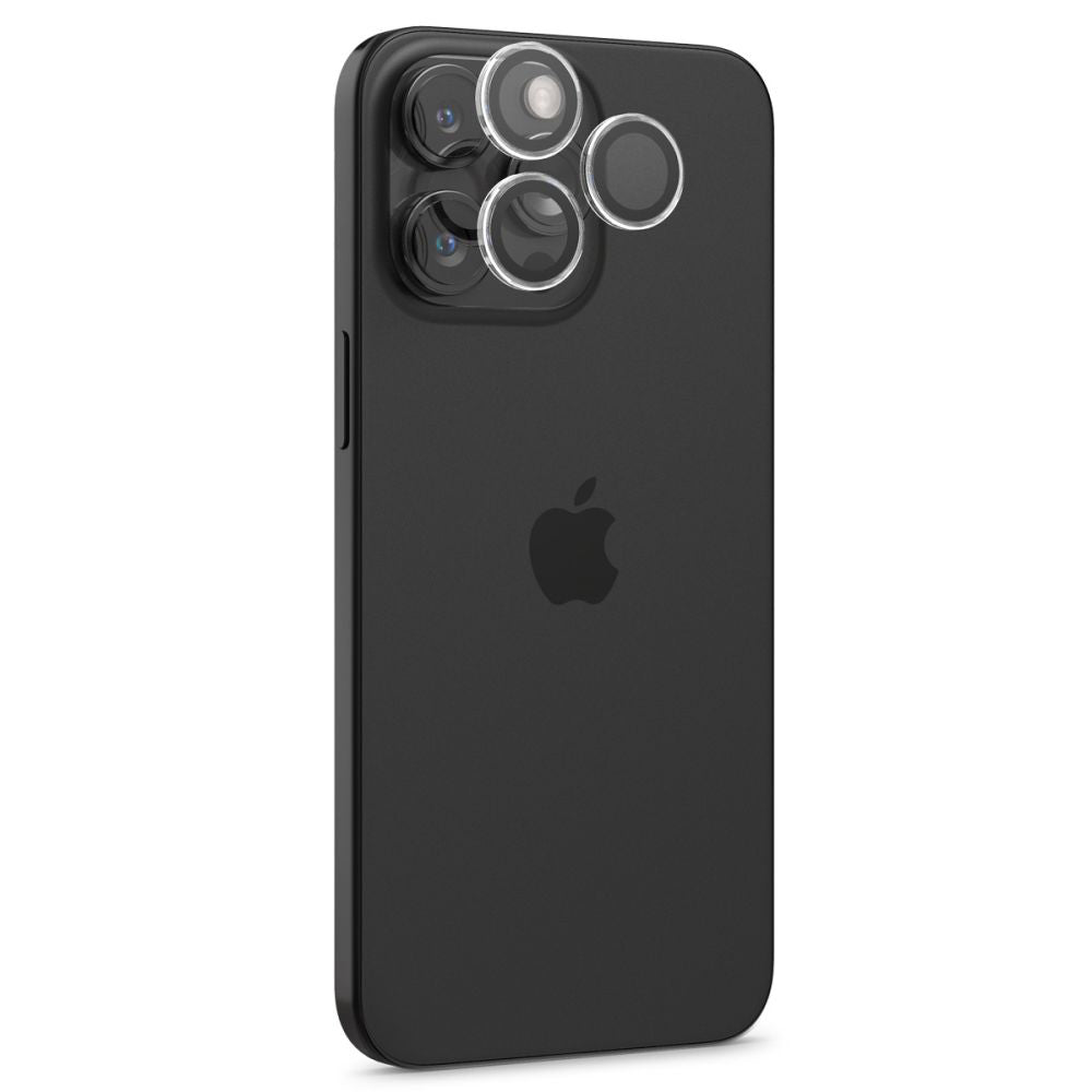 Película Protetora de Câmera Traseira Spigen GlastR EZ FIT Optik Pro para Apple iPhone 17 Pro Max / 17 Pro, Vidro Temperado, Conjunto de 2 peças, Transparente.