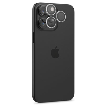 Película Protetora de Câmera Traseira Spigen GlastR EZ FIT Optik Pro para Apple iPhone 17 Pro Max / 17 Pro, Vidro Temperado, Conjunto de 2 peças, Transparente.