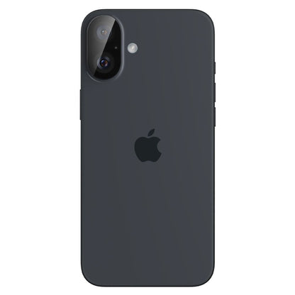 Película Protetora de Câmera Traseira Spigen GlastR Optik para Apple iPhone 16 Plus / 16, Vidro Temperado, Conjunto de 2 Peças, Preta AGL07922