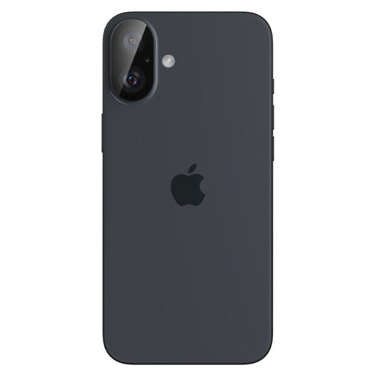 Película Protetora de Câmera Traseira Spigen GlastR Optik para Apple iPhone 16 Plus / 16, Vidro Temperado, Conjunto de 2 Peças, Preta AGL07922