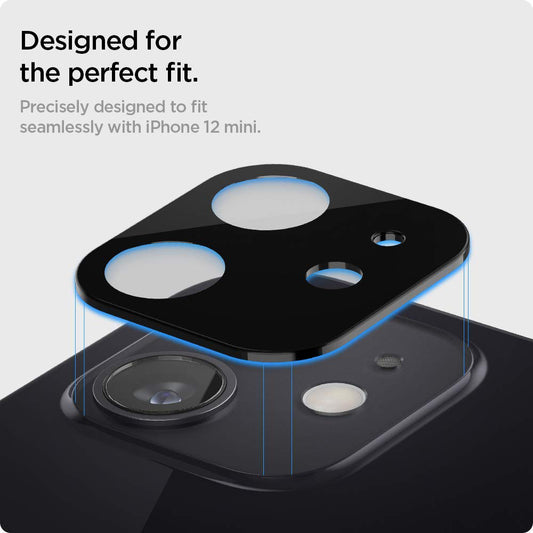 Película protetora para Câmara Traseira Techsuit para Apple iPhone 12, Vidro Temperado, Preto