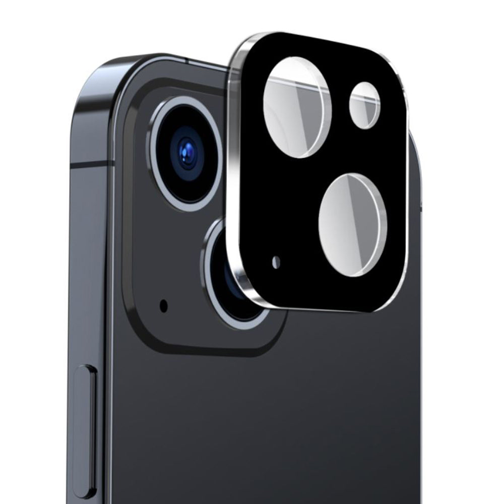 Película protetora para Câmara Traseira Techsuit para Apple iPhone 15 Plus / 15, Vidro Temperado, Preto