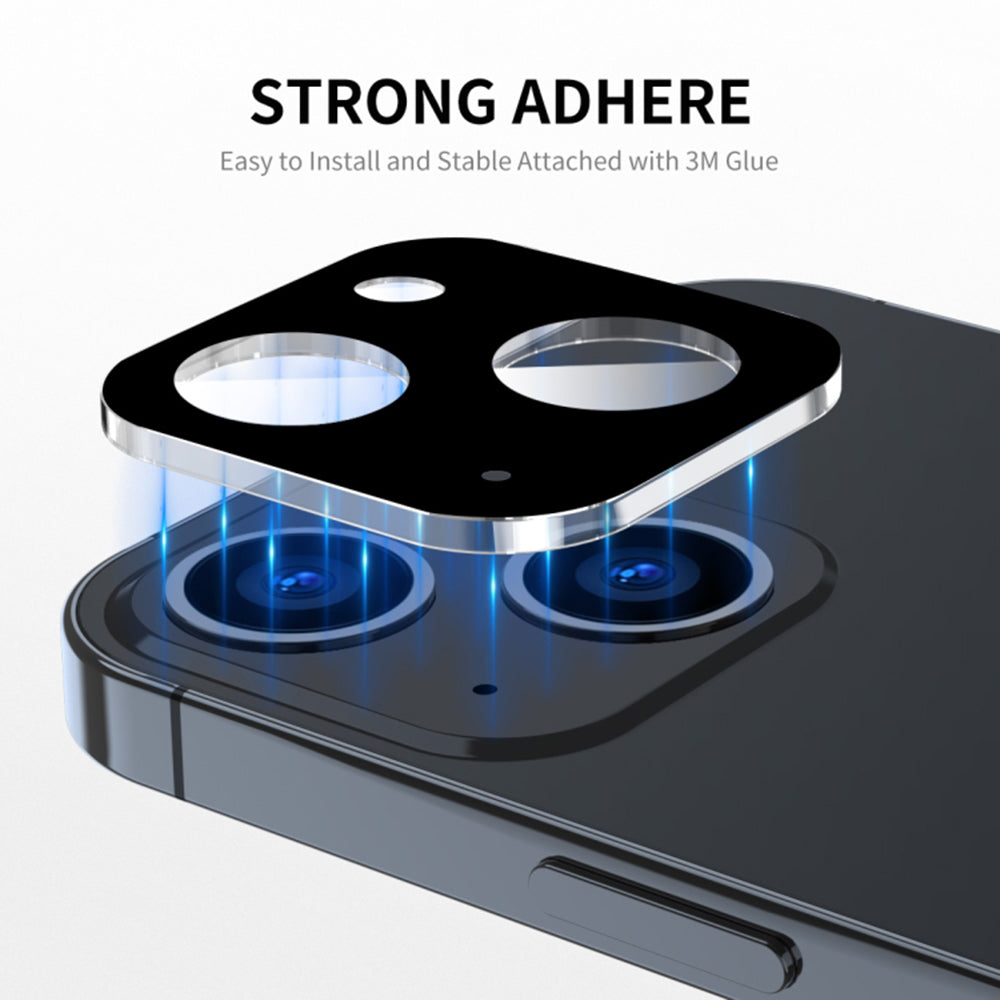 Película protetora para Câmara Traseira Techsuit para Apple iPhone 15 Plus / 15, Vidro Temperado, Preto