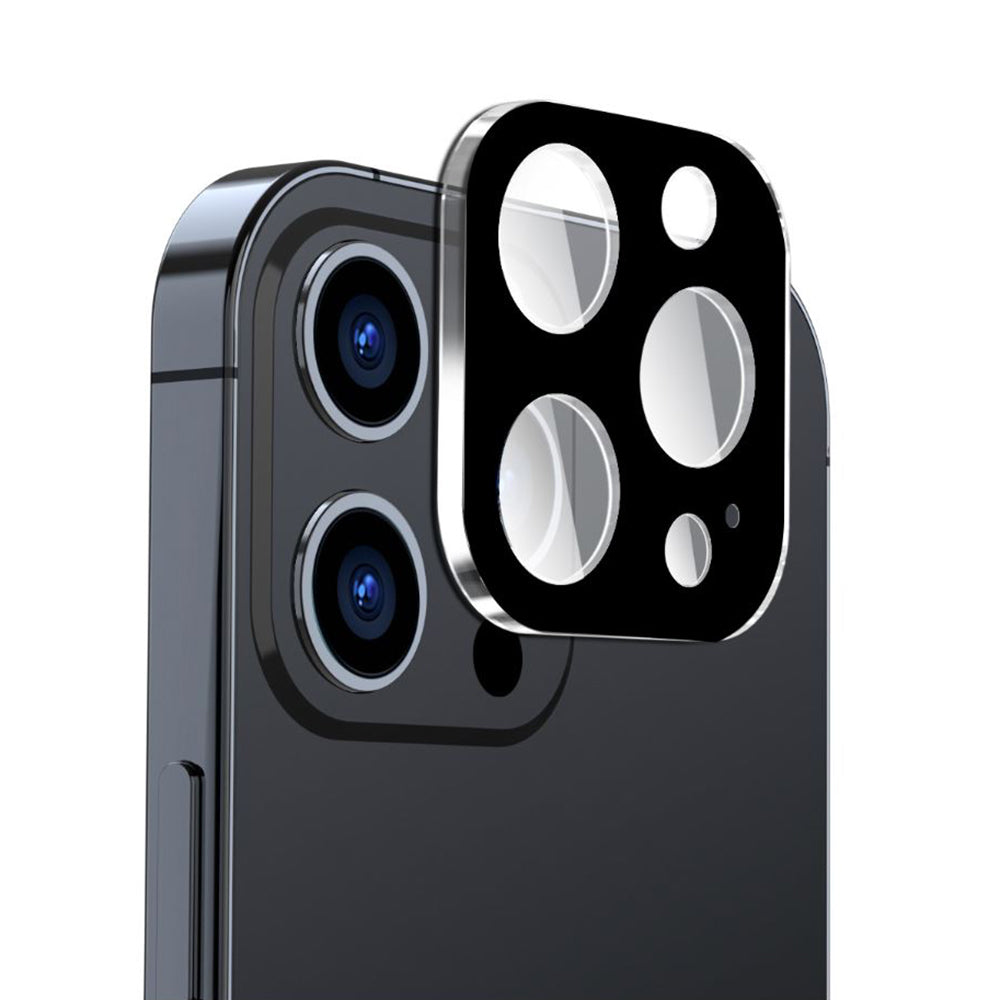 Película protetora para Câmara Traseira Techsuit para Apple iPhone 15 Pro Max / 15 Pro, Vidro Temperado, Preto